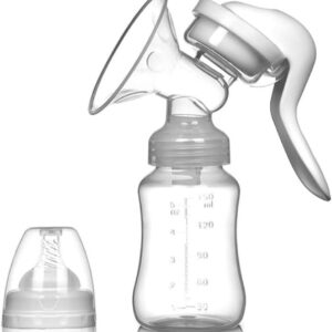 Manual Silicone Breast Pump with Feeding Bottle