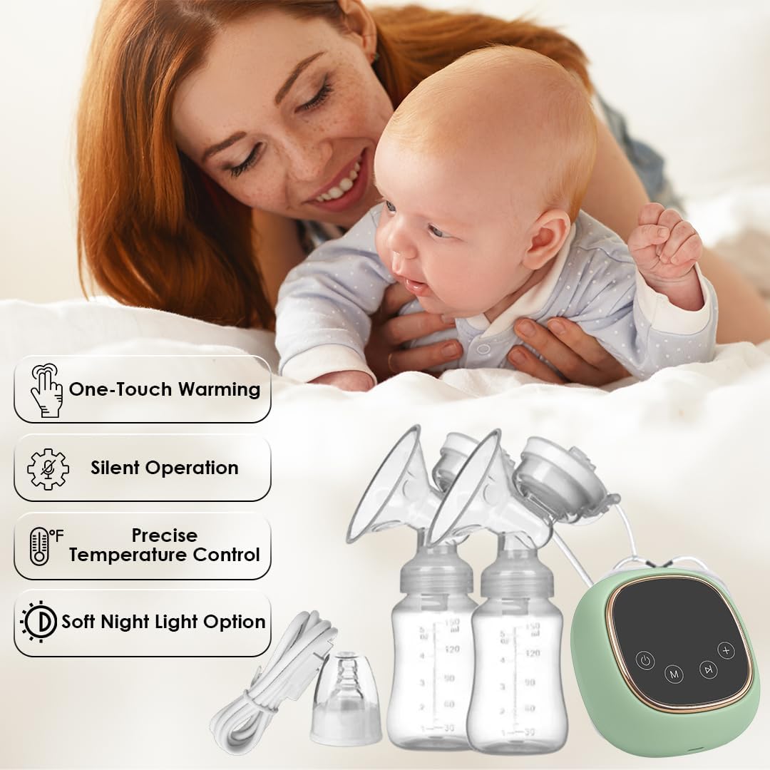 Double Electric Breast Pump LCD Touch Portable - Image 5