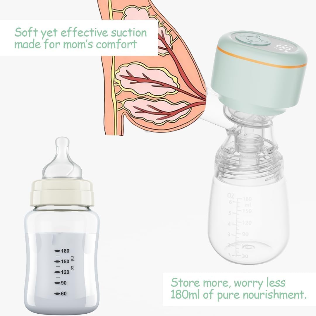 Hands-Free Breast Pump + 60-Pack Waterproof Liners - Image 4