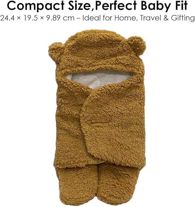 Ultra-Soft Hooded Baby Swaddle Blanket - Image 8