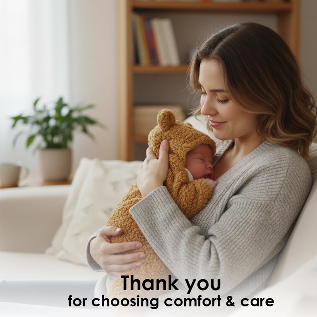 Ultra-Soft Hooded Baby Swaddle Blanket - Image 2