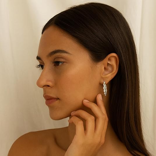 925 Sterling Silver Braided Hoop Earrings – Twisted Design, Christmas Gift for Her. - Image 2