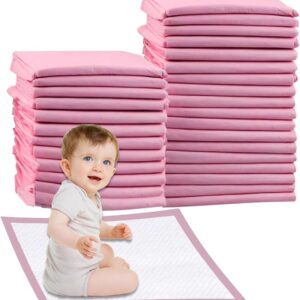 Leakproof Baby Disposable Pink Changing Mats.