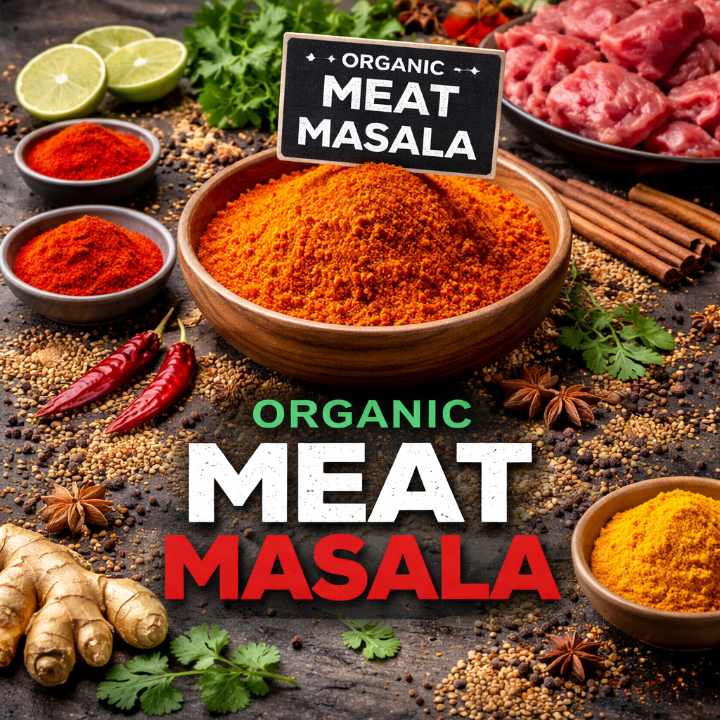 Organic Meat Masala Powder | Rich & Aromatic Spice Blend | 100% Natural Per kg price/ 119