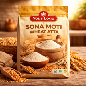 Premium whole wheat atta for soft and fresh rotis