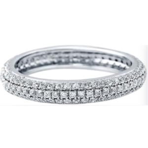 925 Sterling Silver Cubic Zirconia With Simulated Diamond 14K White Gold Plated Ring For Women Minimum Order: 10 Pieces