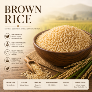 Premium Brown Rice – Whole Grain Natural Nutrition Rice / 100kg