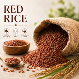 Premium Natural Red Rice Whole Grain Fiber Rich Rice / 100 kg