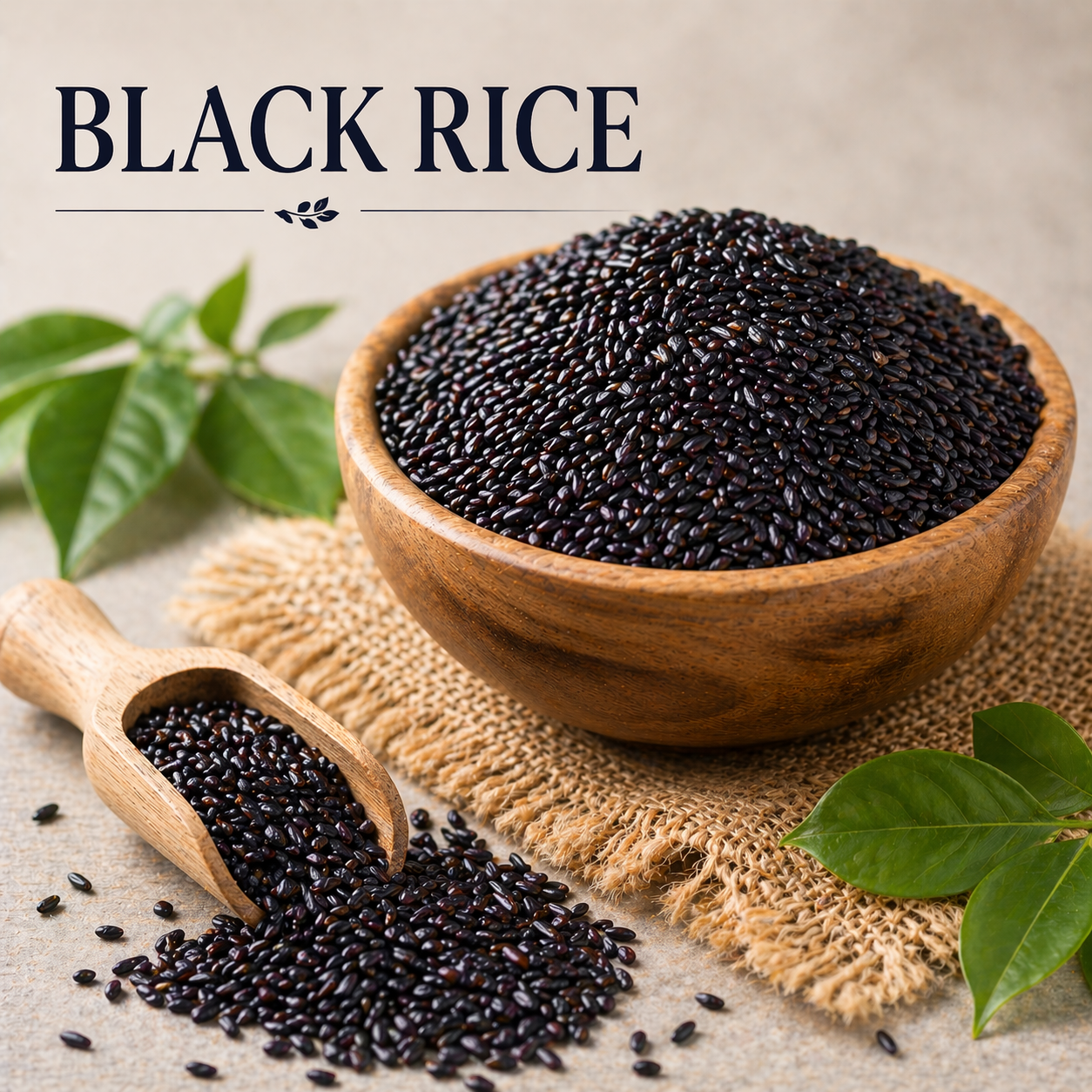 Premium Black Rice Whole Grain Antioxidant Rich Rice /100kg