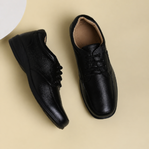 Men's Black Lace-Up Formal Leather Comfort Shoes