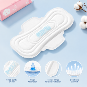 Ultra Thin Sanitary Pads with Wings for Women – Pack of 100 | Quick Absorption | Leak Protection | Soft Cotton Feel | Breathable Day & Night Hygiene Pads