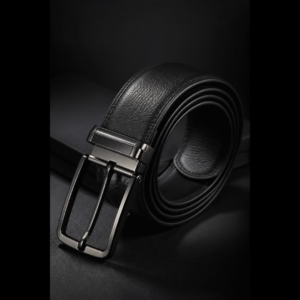 Premium Black Leather Waist Belt.