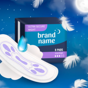 Ultra Secure Night Sanitary Pads for Women – Pack of 100 | High Absorbency | Ultra Thin Leak Protection Pads | Soft Cotton Feel | Breathable & Comfortable Daily Hygiene Pads