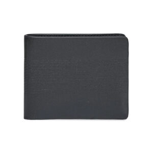 Men’s Genuine Leather Black Bi-Fold Wallet | Slim RFID Blocking Wallet for Men | Classic Minimalist Wallet with Multiple Card Slots & Cash Compartment